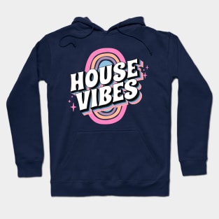 HOUSE MUSIC - House Vibes (pink/blue/purple) Hoodie